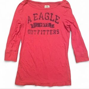 American Eagle Outfitters Vintage Pink T-Shirt